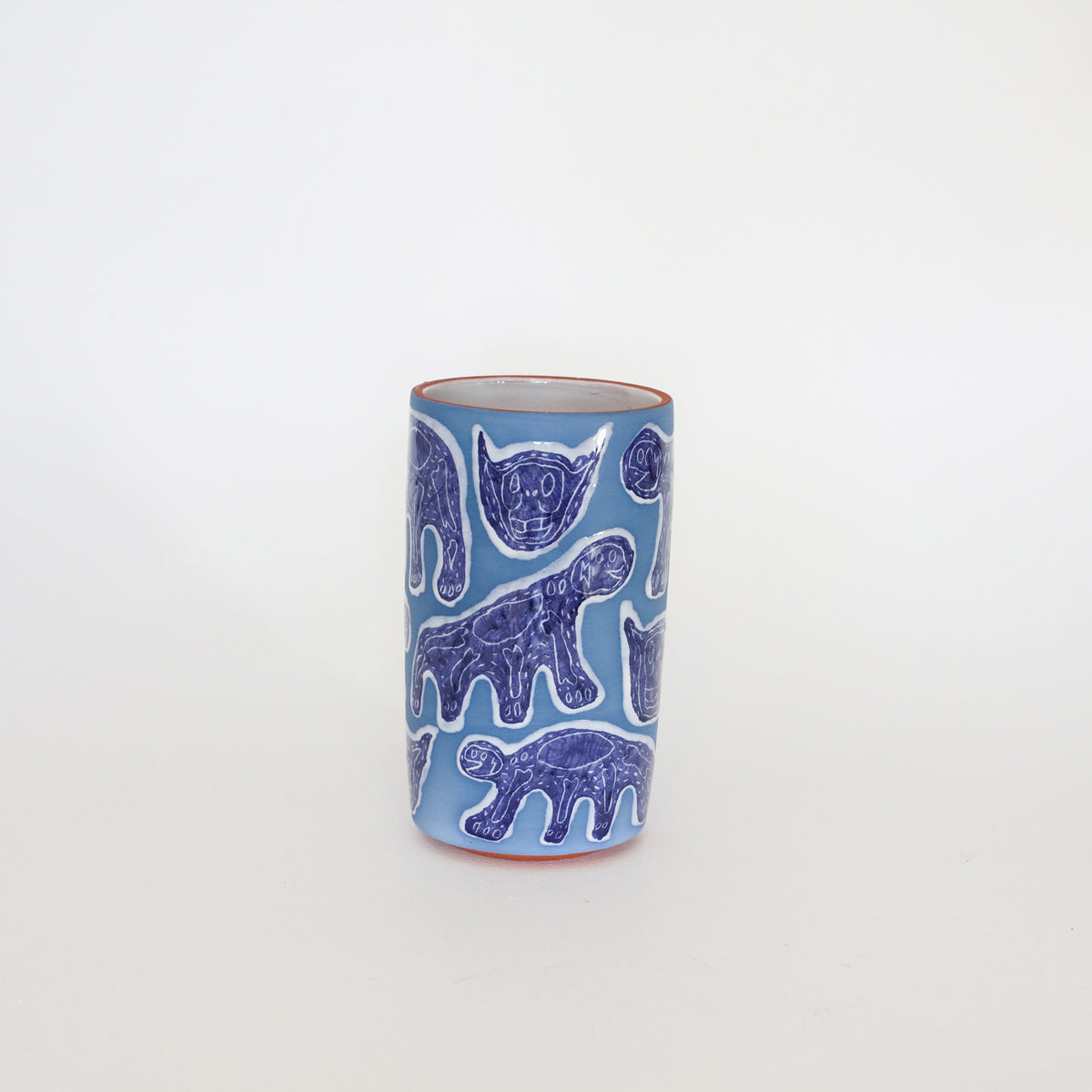Megafauna Studio | Toughies on Terracotta – Blue I