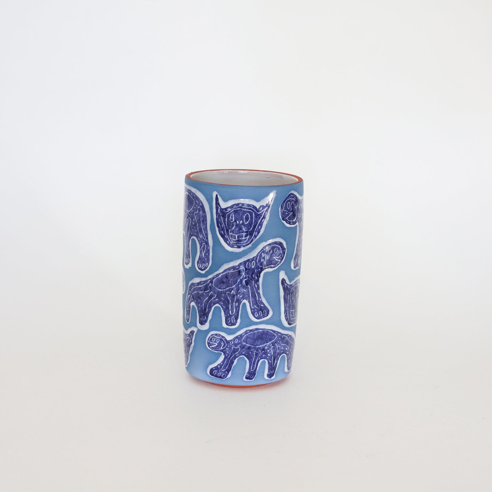 Megafauna Studio | Toughies on Terracotta – Blue I