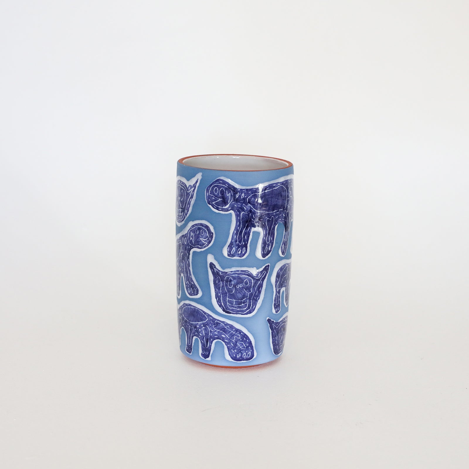 Megafauna Studio | Toughies on Terracotta – Blue I