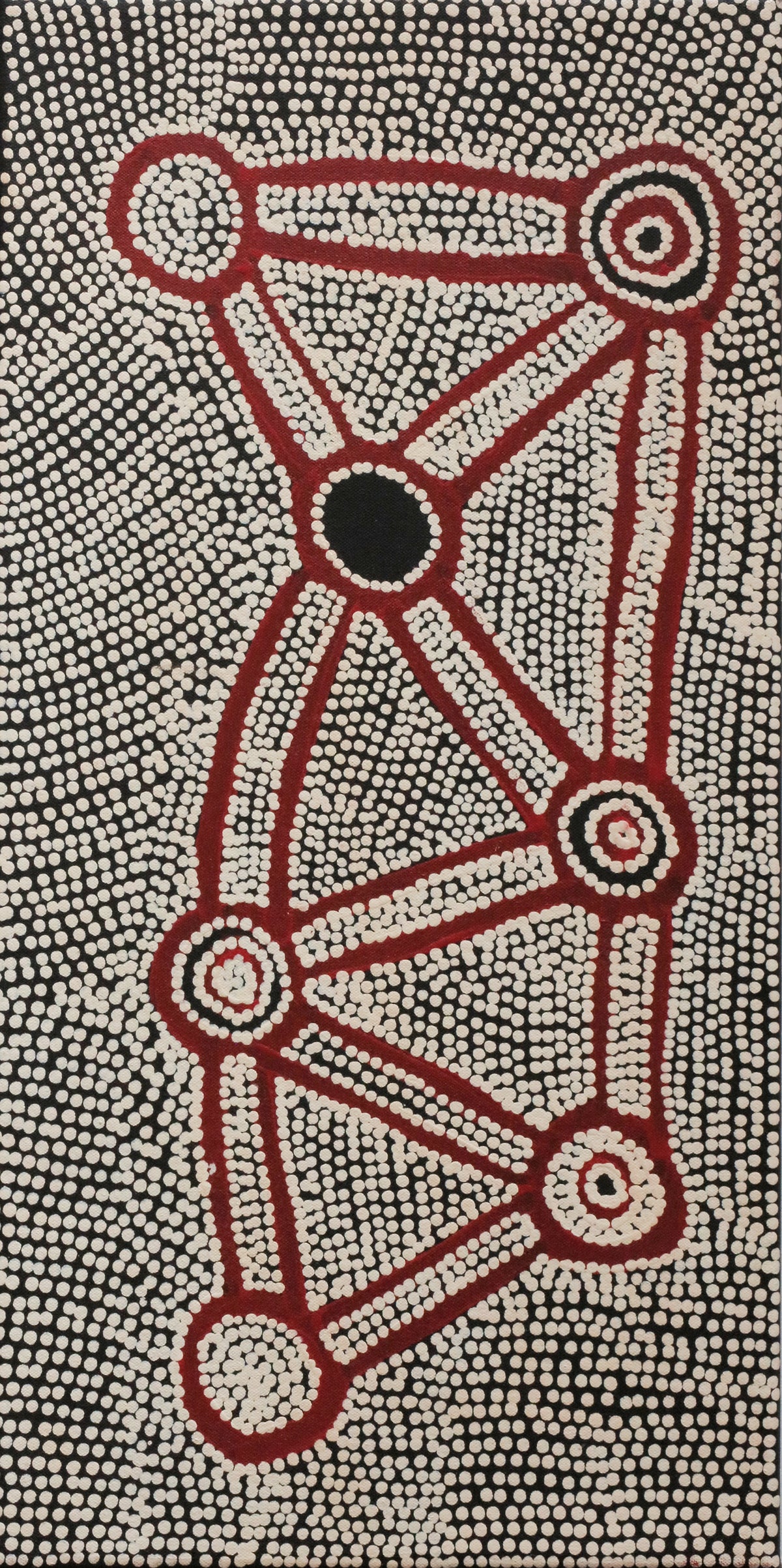 Shane Jampijinpa Brown | Ngapa Jukurrpa (Water Dreaming) - Puyurru 1162/25ny