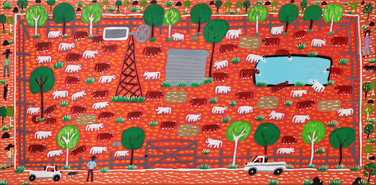 Jill Daniels | Cattle Station with Watertank and Windmill 155-22