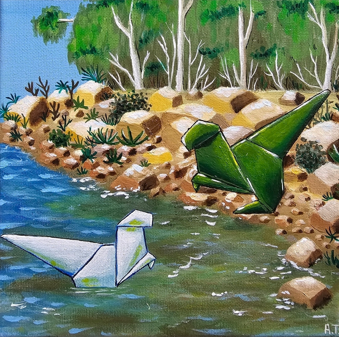Amarah Tasneem | Dinosaurs on the shore
