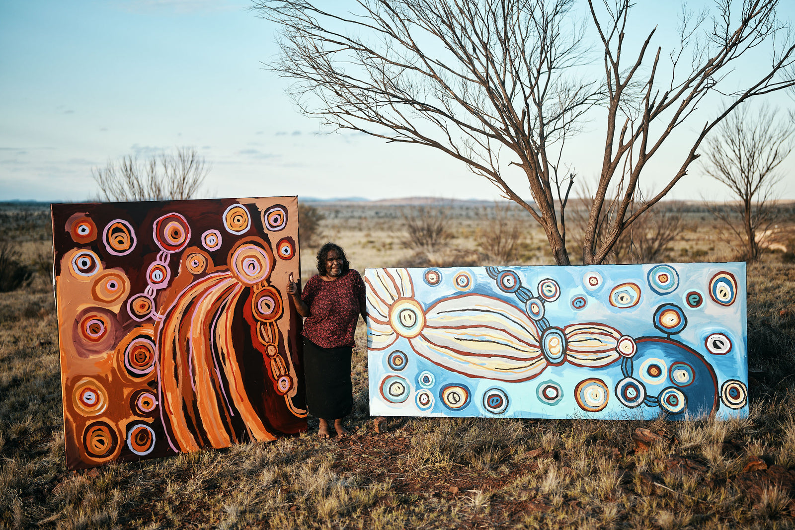 Barbara Mbitjana Moore | Ngayuku Ngura - My Country, Nturiya (Barbara Moore Ti Tree) 107-25