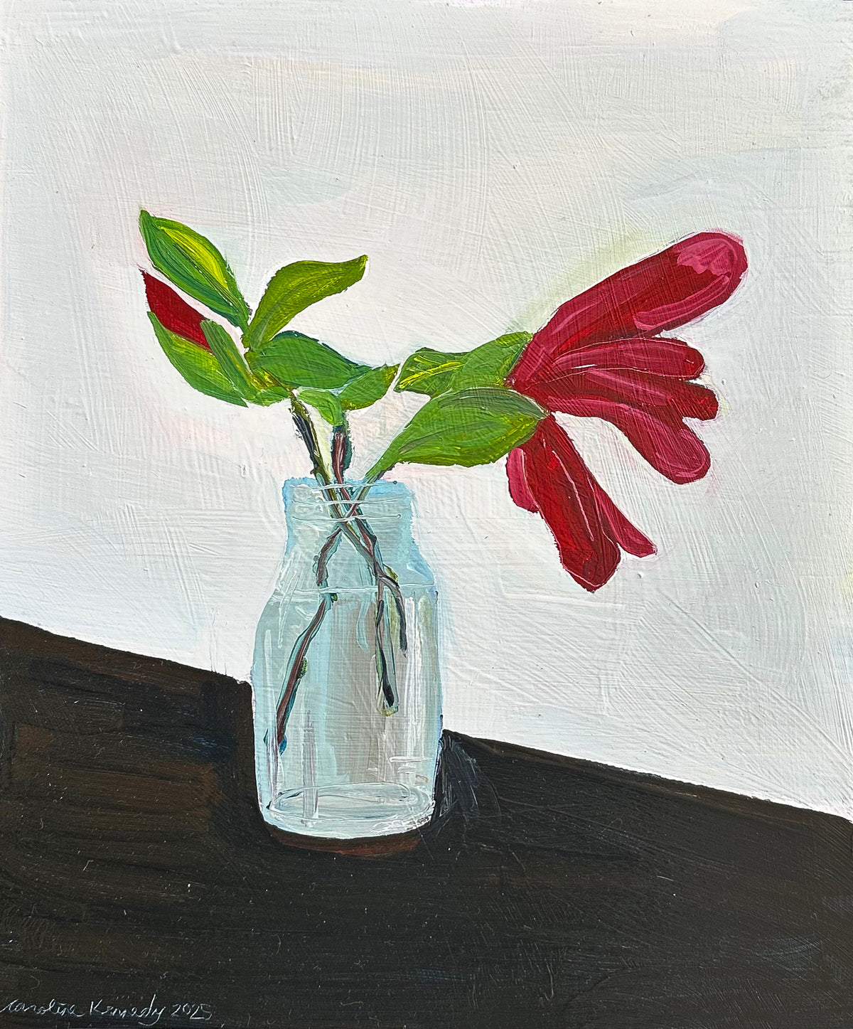 Caroline Kennedy | Magnolia in glass bottle