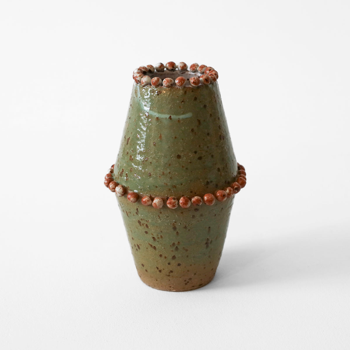 Claire Gorst | Tall Angled Beaded Vase