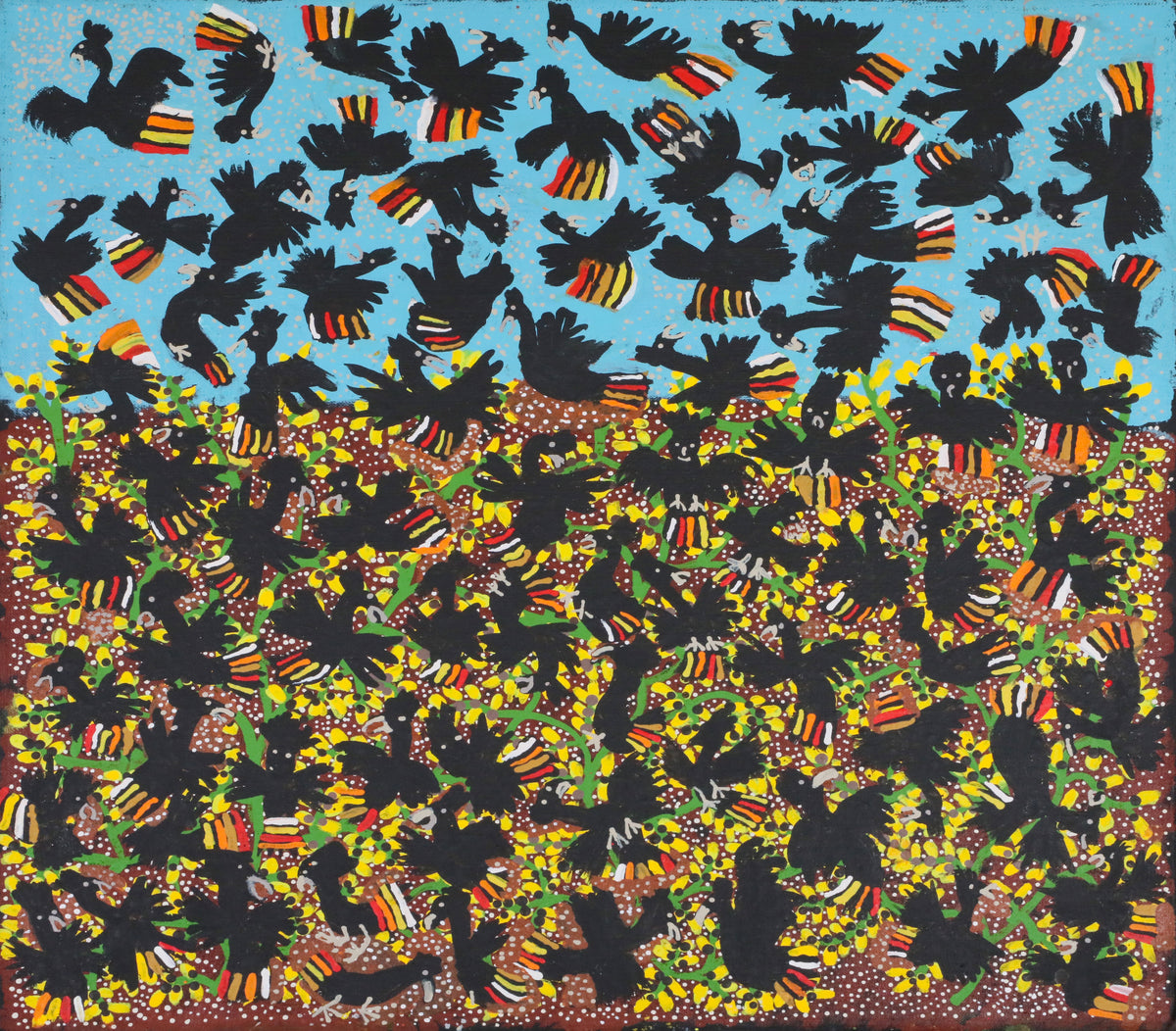 Julie Pungata | Cockatoos Flying and Eating Seeds 552-25