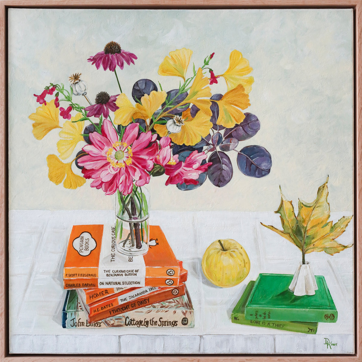 Dominika Keller | Ginko with Anemones and Apple