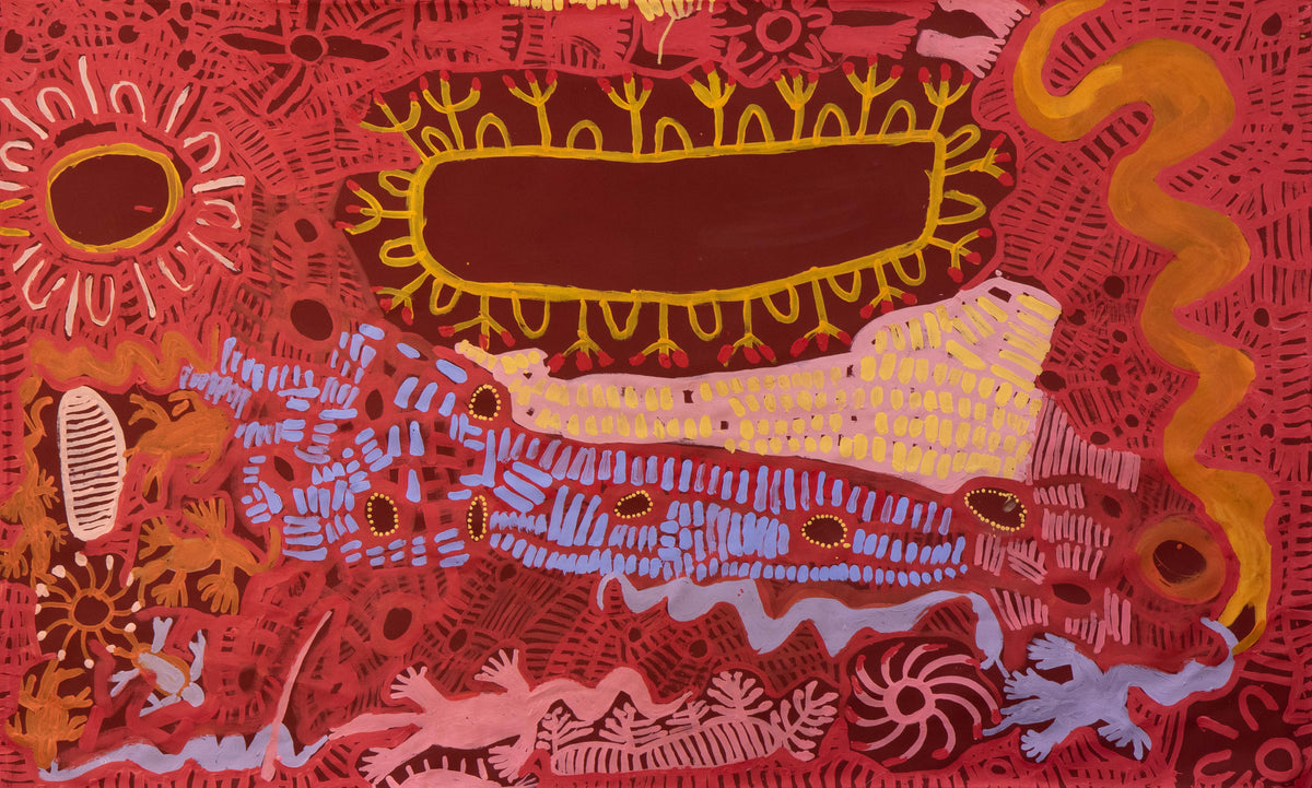 Doris Bush Nungarrayi | Nyunmanu & Papa Tjukurrpa 573-25