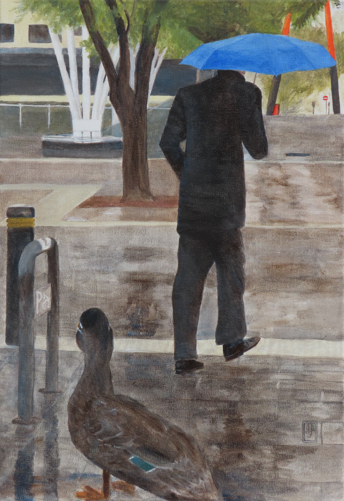 Janet Fountain | Duck in Subiaco Square
