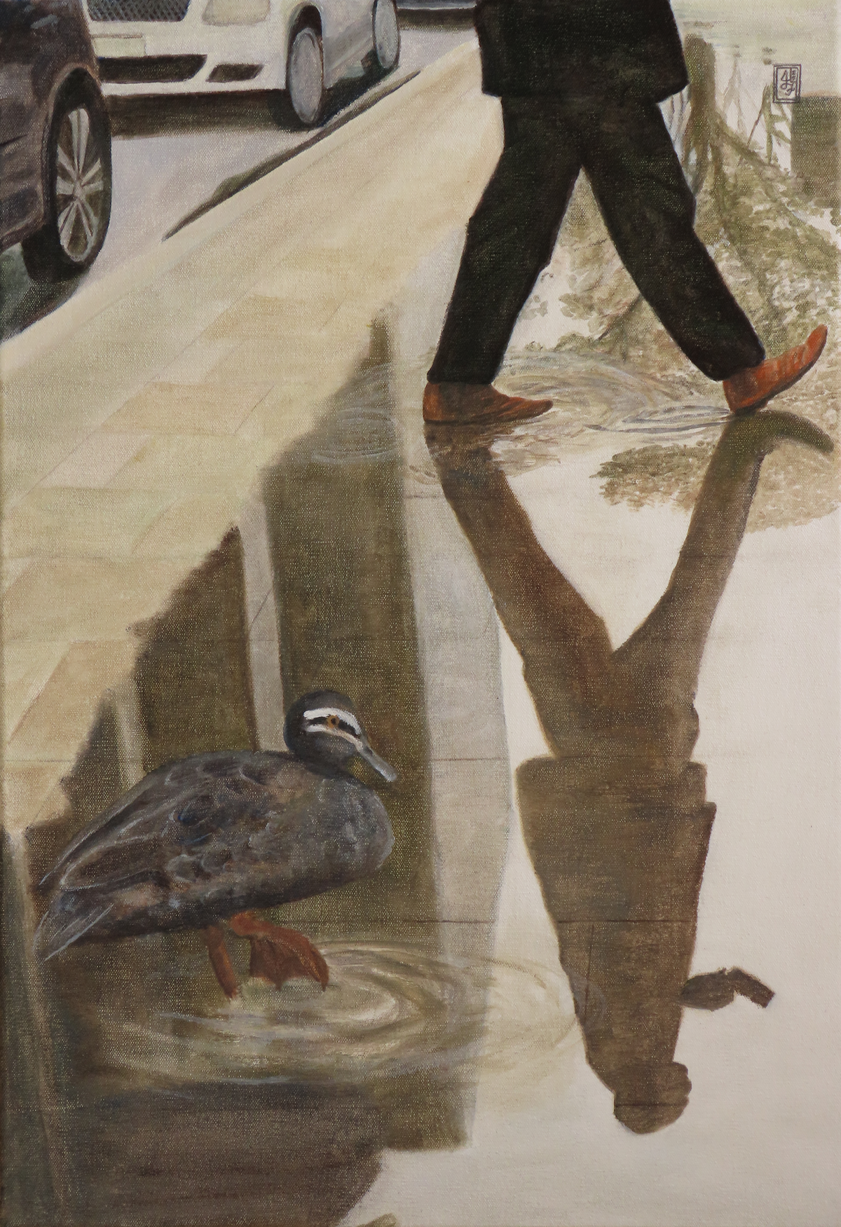 Janet Fountain | Duck in reflection