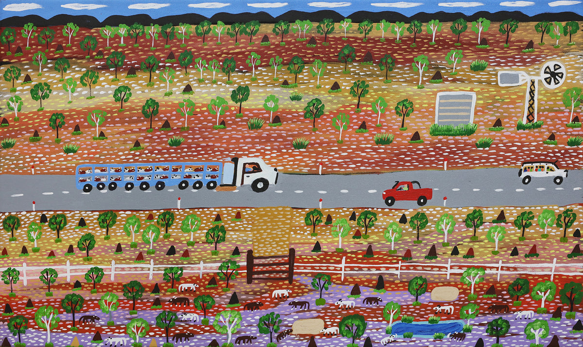 Jill Daniels | Cattle going to Mataranka Rodeo	168-25