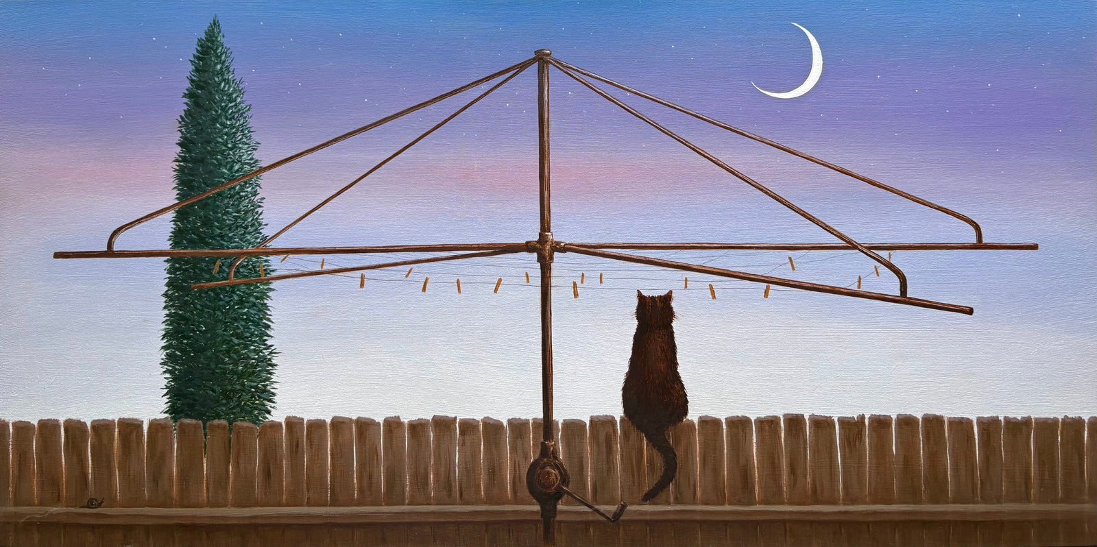 Matthew Watts | Over The Fence #23 (Twilight Cat)