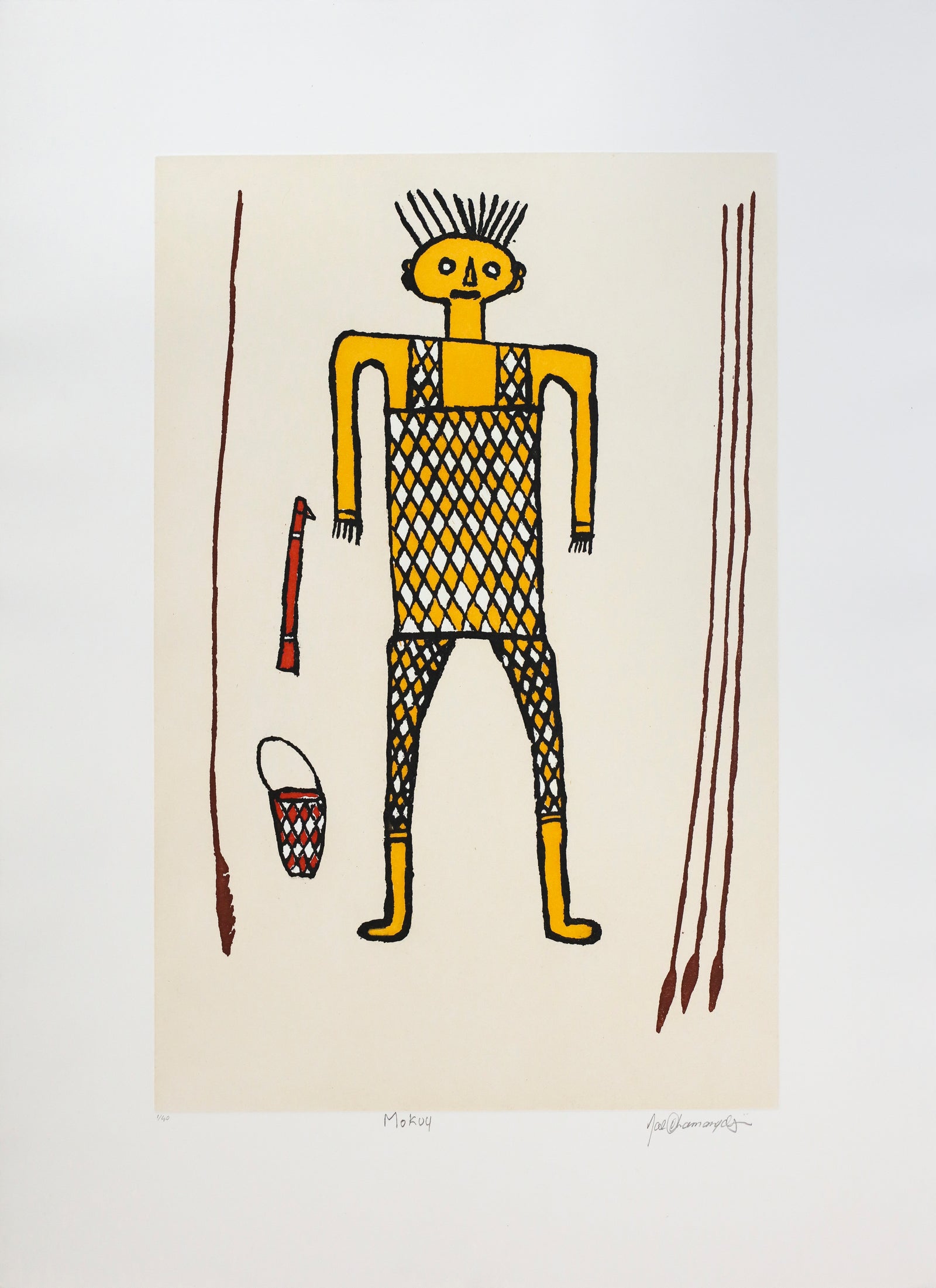 Joe Dhamanydji | Guku Galaŋarr (Gupapuyŋu Body Paint Design) 3778093-321-24