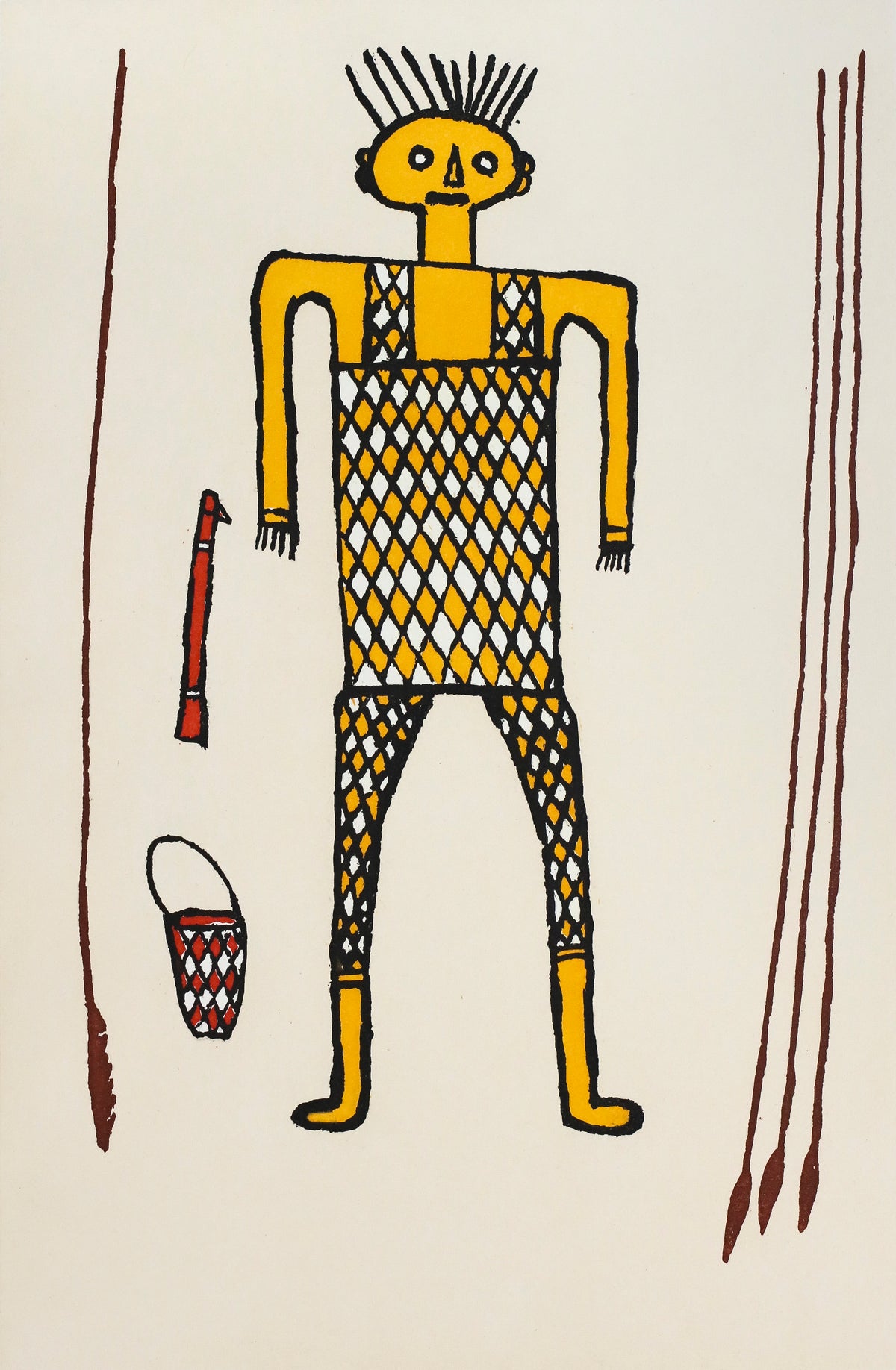 Joe Dhamanydji | Guku Galaŋarr (Gupapuyŋu Body Paint Design) 3778093-321-24