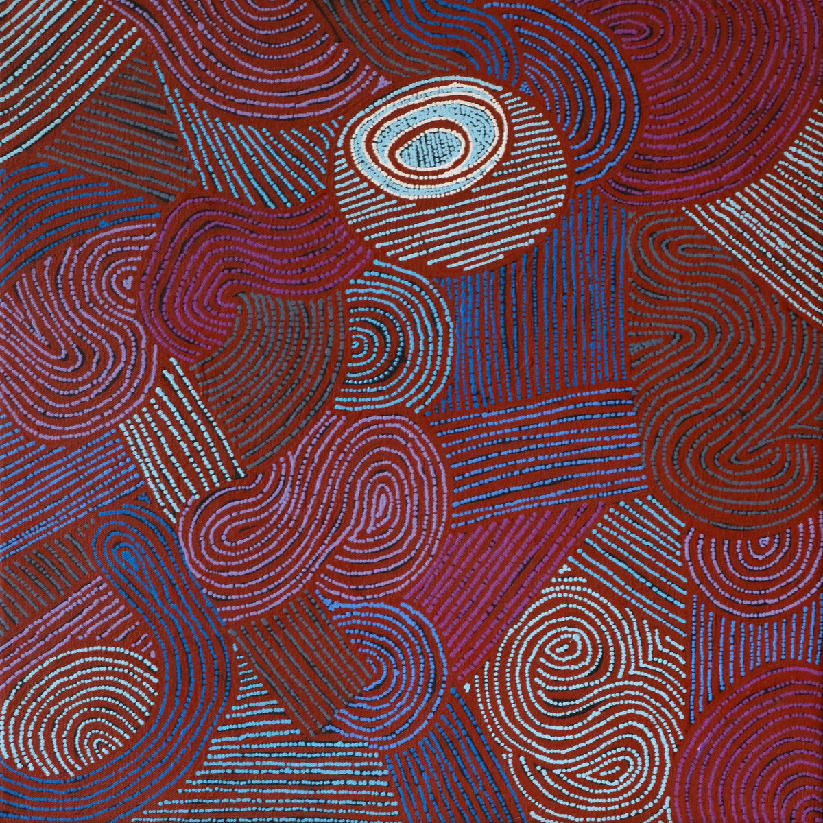 Norissa Nampijinpa Watson | Ngapa Jukurrpa (Water Dreaming) - Puyurru 2156/25