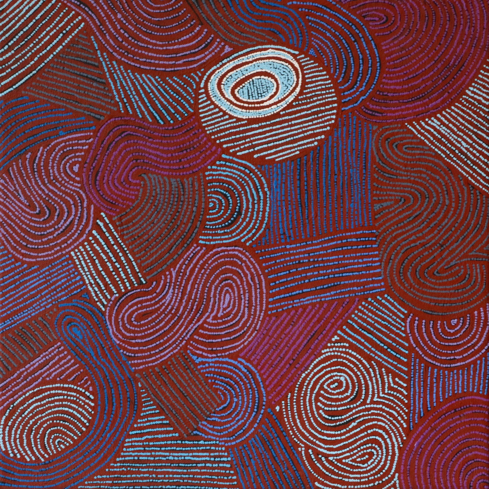 Norissa Nampijinpa Watson | Ngapa Jukurrpa (Water Dreaming) - Puyurru 2156/25