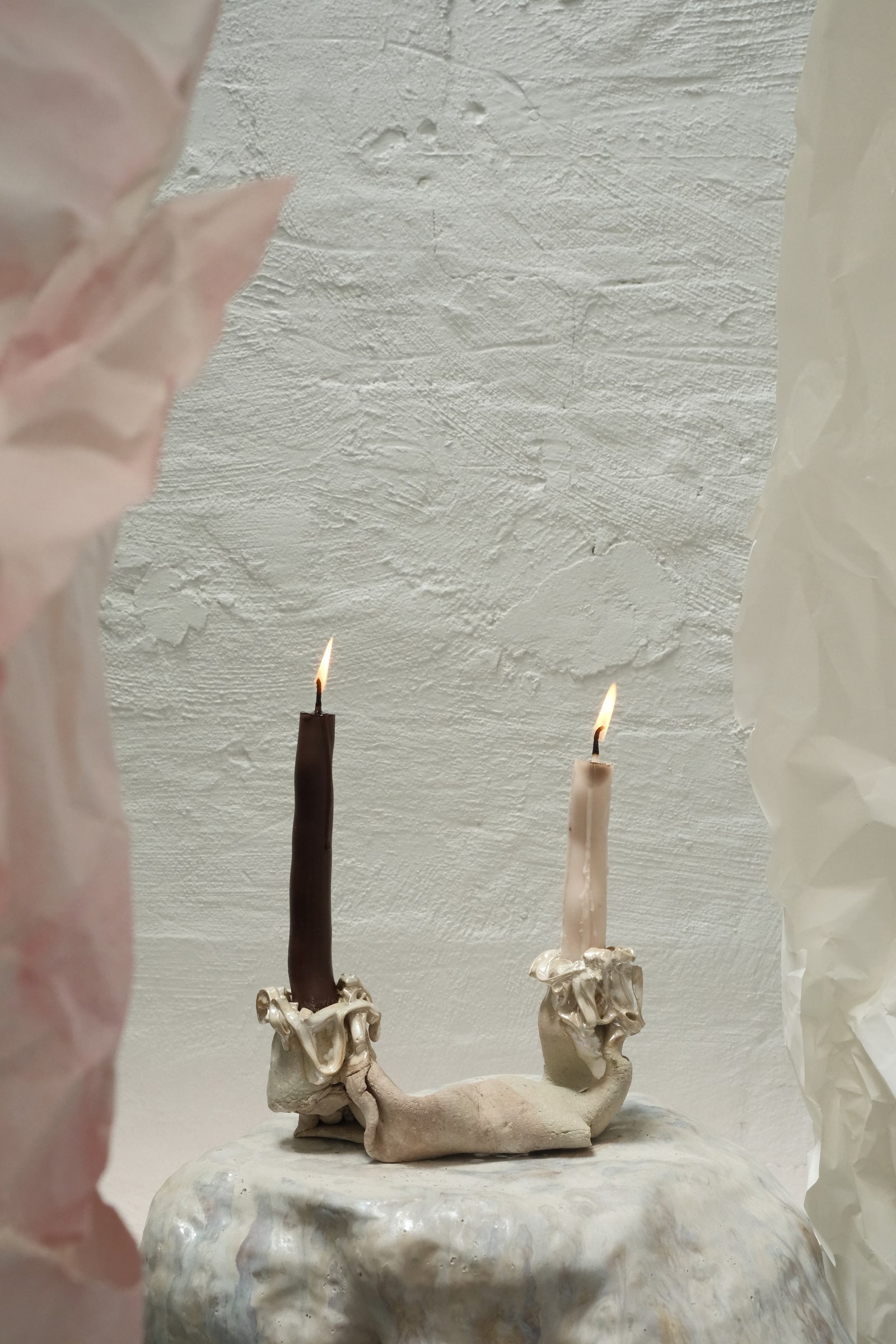 Hilary Green | Pearl Lava Candelabra