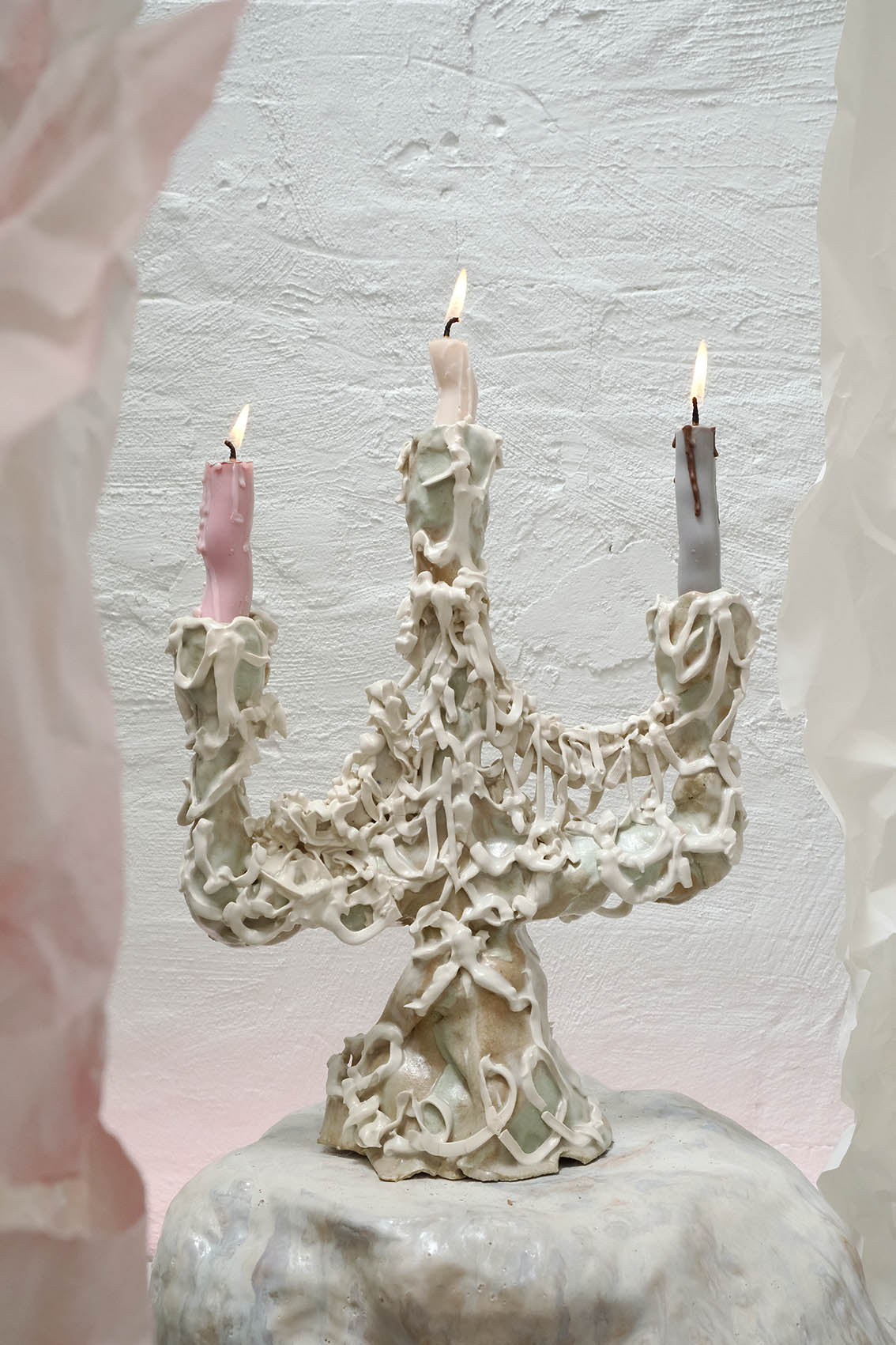 Hilary Green | Ribbon Mess Candelabra