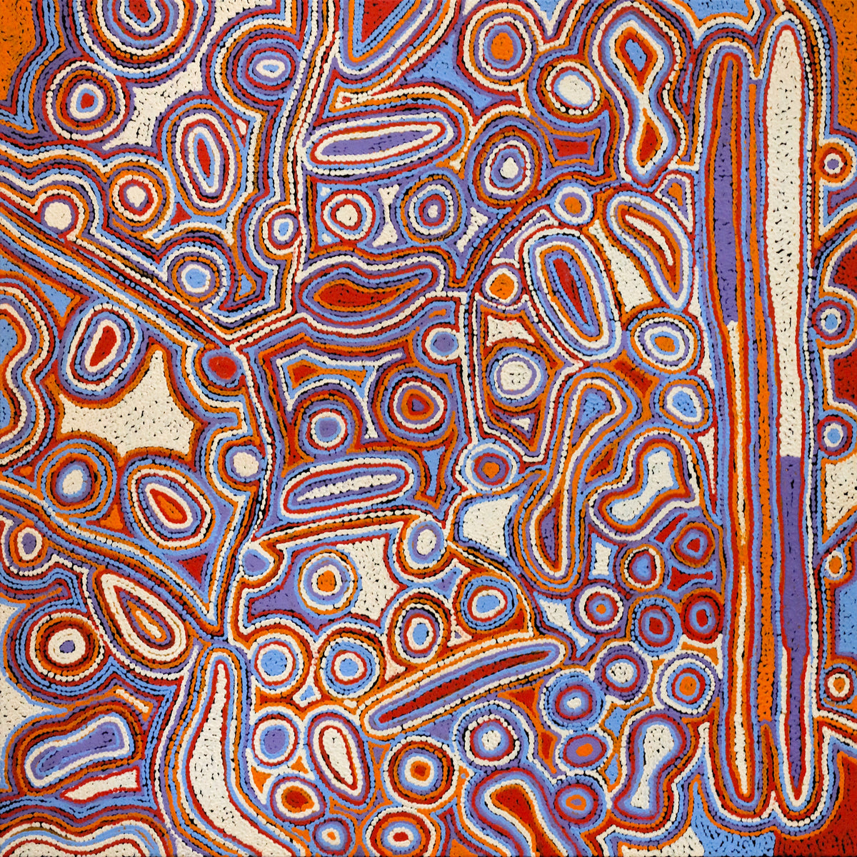 Sarah Napaljarri Sims | Mina Mina Jukurrpa (Mina Mina Dreaming) 1127/25ny