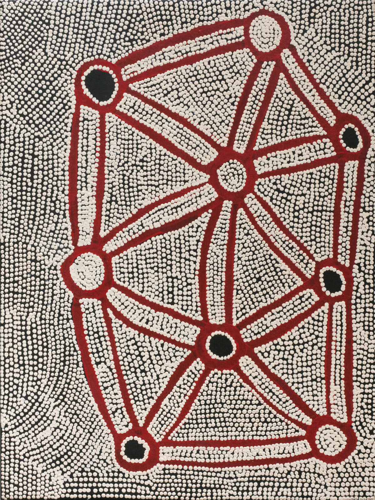 Shane Jampijinpa Brown | Ngapa Jukurrpa (Water Dreaming) - Puyurru 1161/25ny