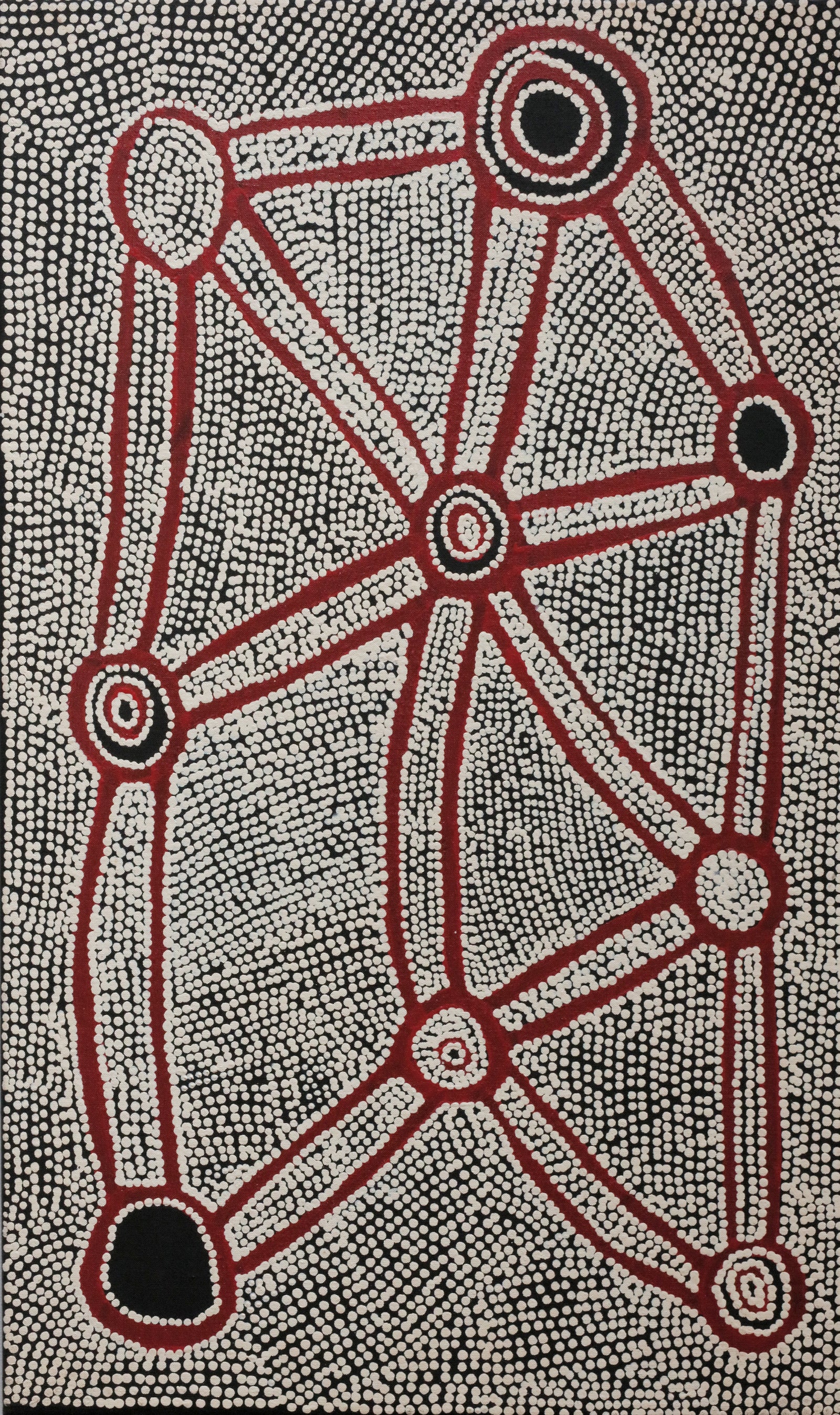 Shane Jampijinpa Brown | Ngapa Jukurrpa (Water Dreaming) - Puyurru 1168/25ny