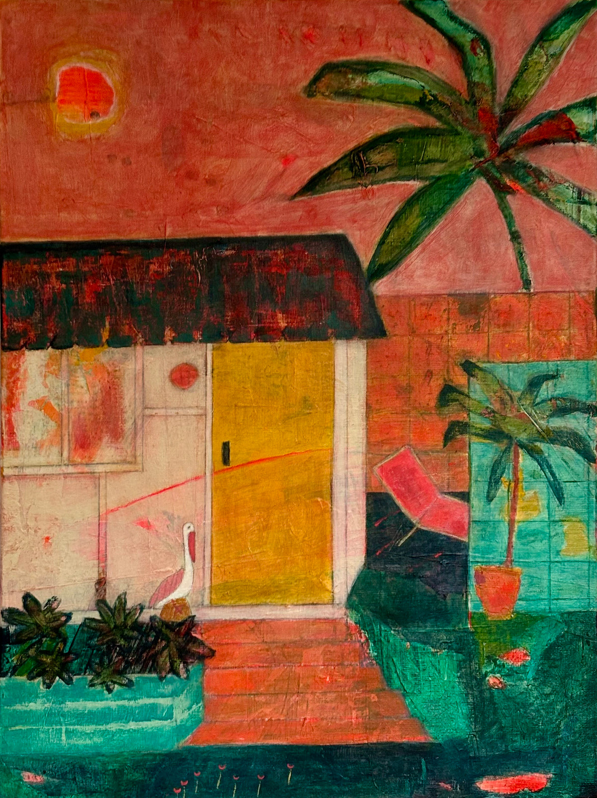 Sharon Hunjas | Beach Shack with Pelican