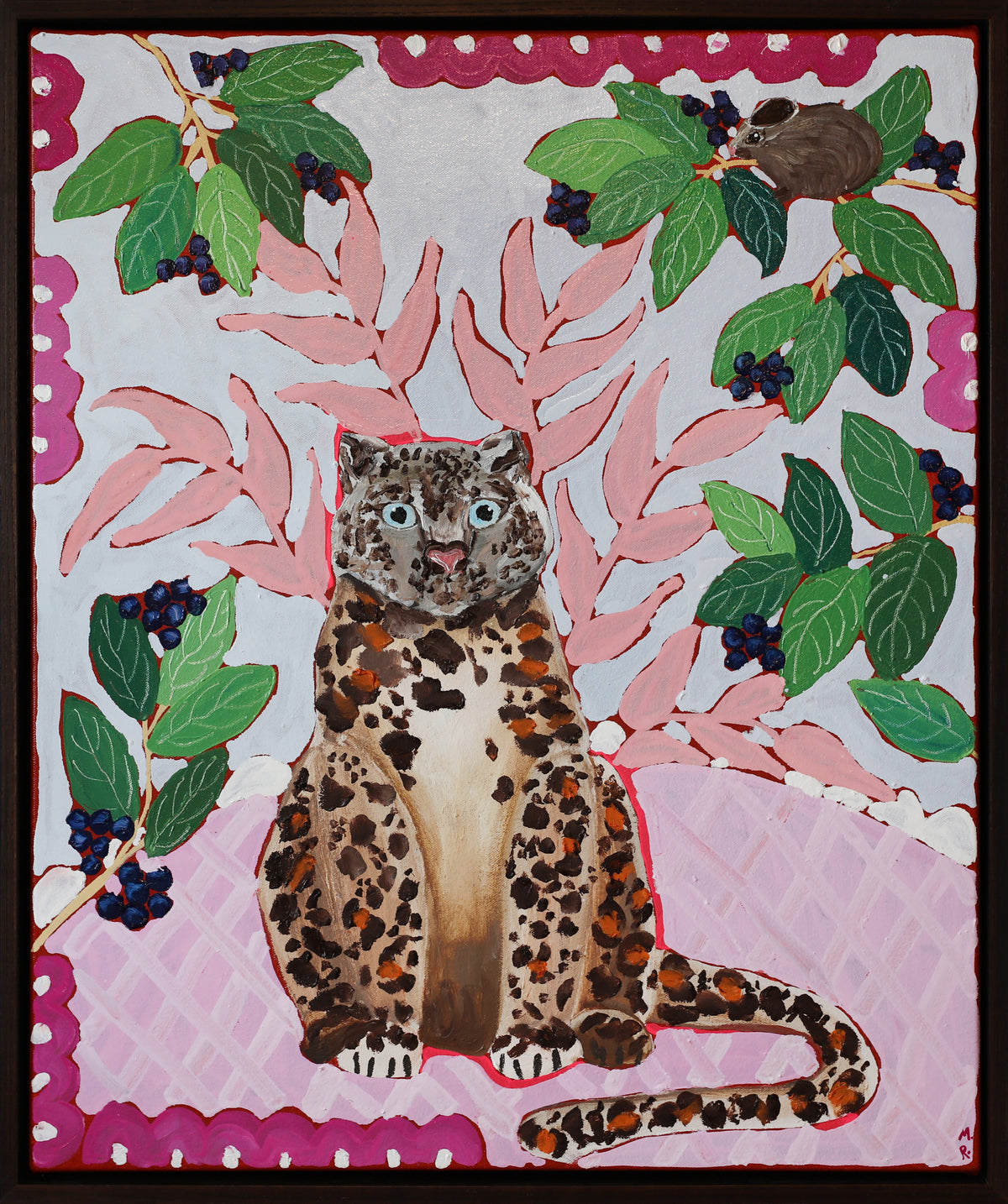 Hannah Goggs | Snow Leopard with Blueberries