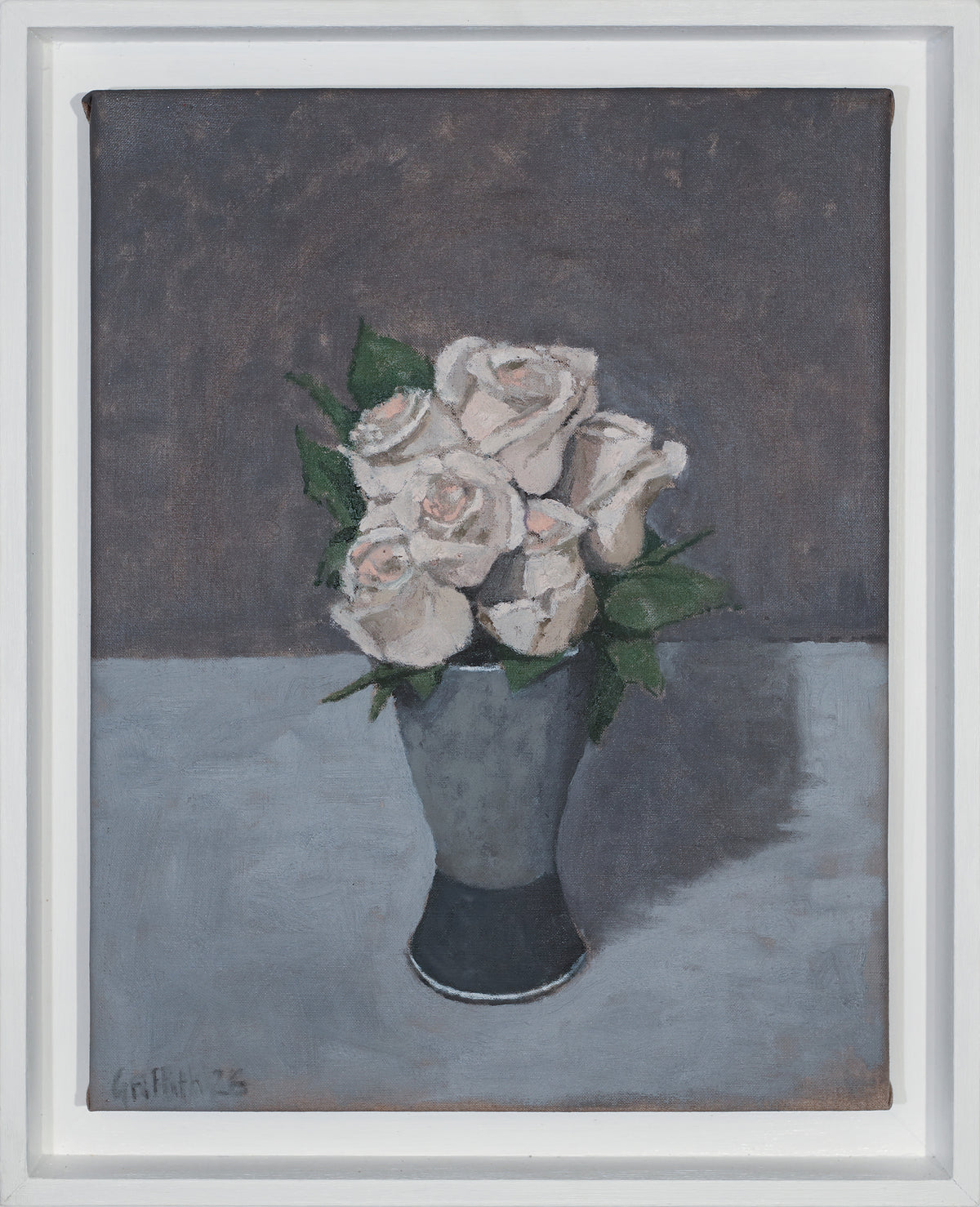 David Griffith | Still life - flowers and greens and greys