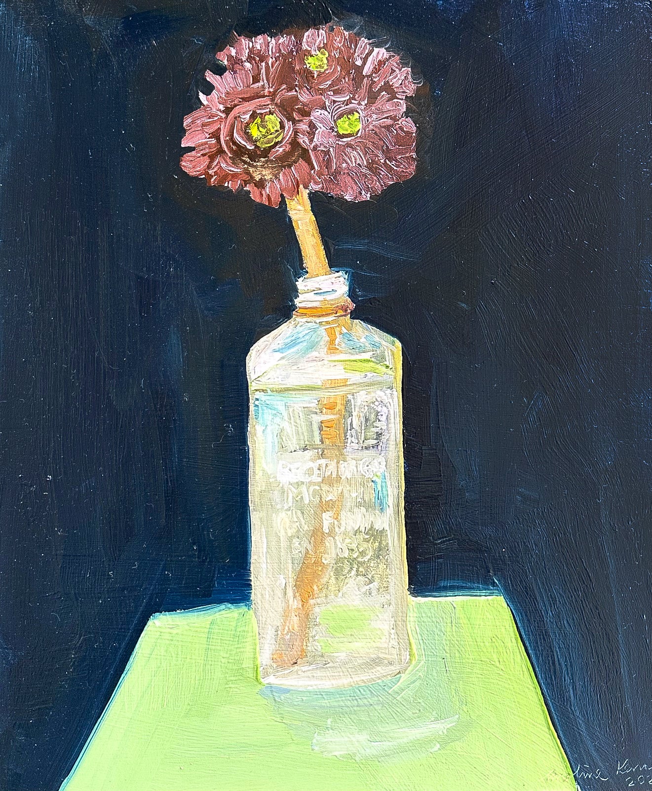 Caroline Kennedy | Succulent in Gin bottle