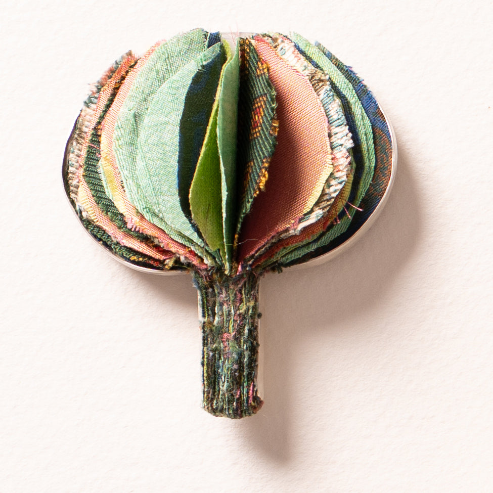 Sultana Shamshi | Silk Palm 3 (Brooch)