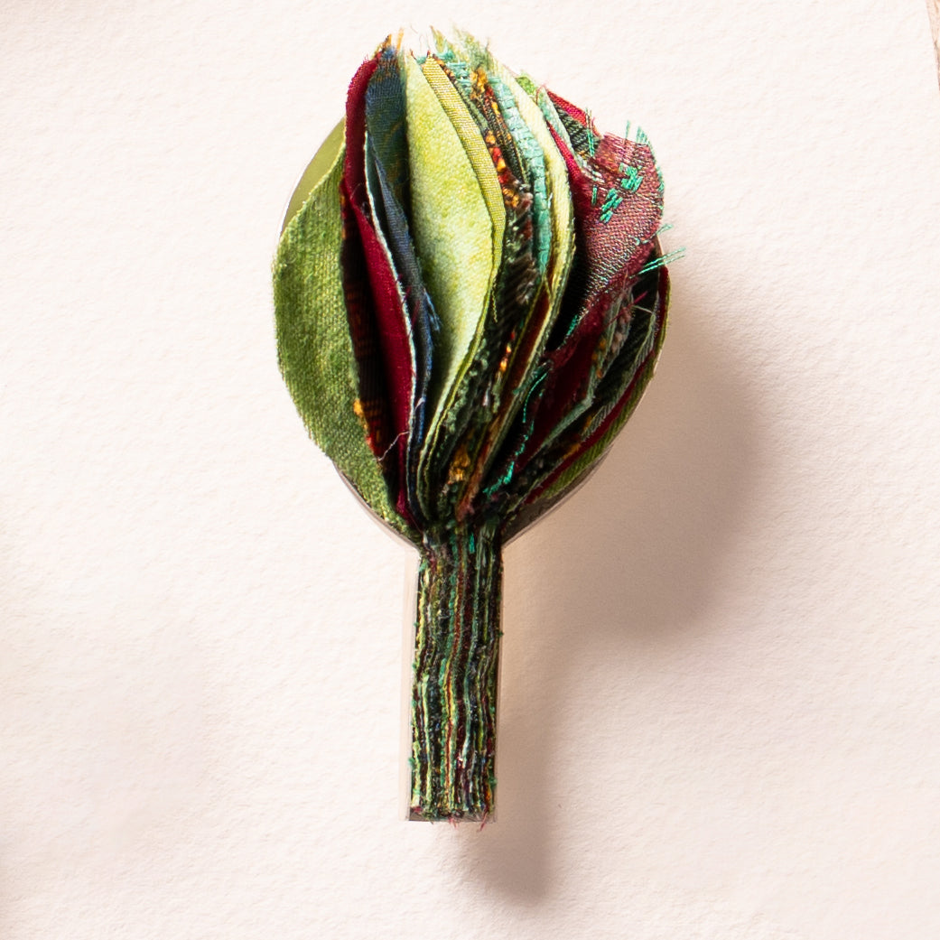 Sultana Shamshi | Silk Palm 4 (Brooch)