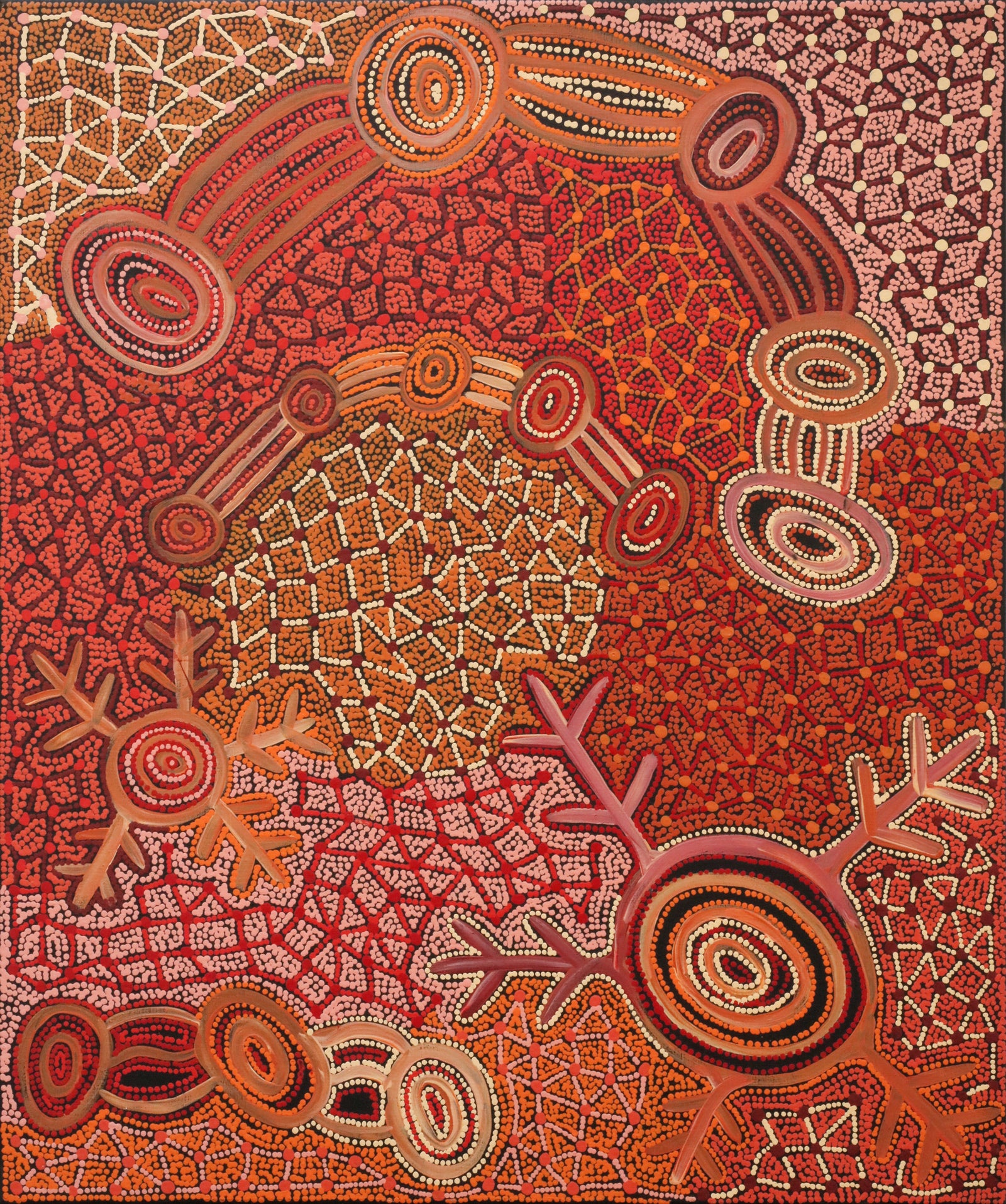 Theo (Faye) Nangala Hudson | Warlukurlangu Jukurrpa (Fire country Dreaming) 3655/25